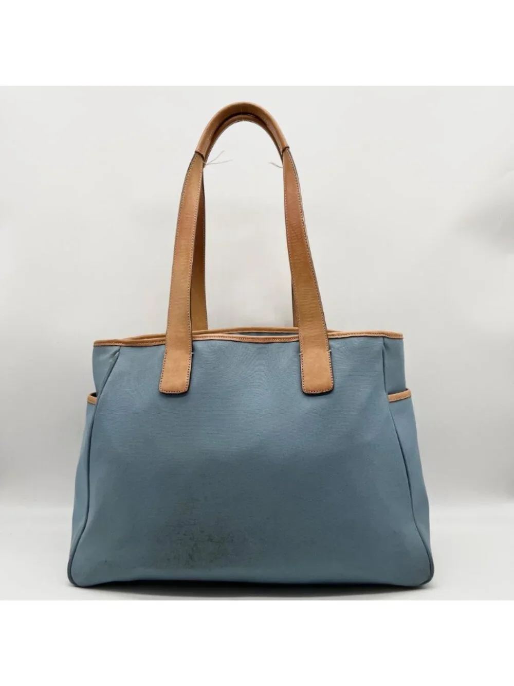 Coach Blue And Tan Fabric Diaper Bag 5975